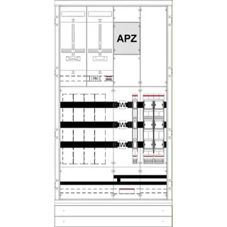 ABB Striebel & John KS4220 Mess- und Wandlerschrank Aufputz, mit Zählerkreuz