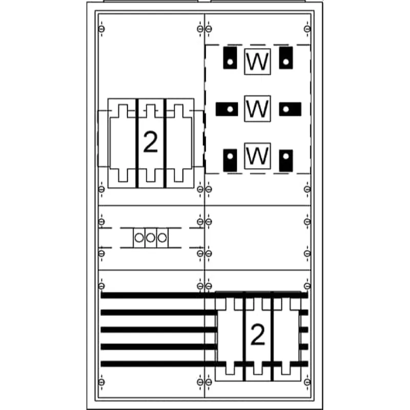 ABB Striebel & John KS402SB Wandlerschrank Aufputz