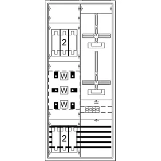 ABB Striebel & John KS405SB Mess- und Wandlerschrank Aufputz, mit Zählerkreuz