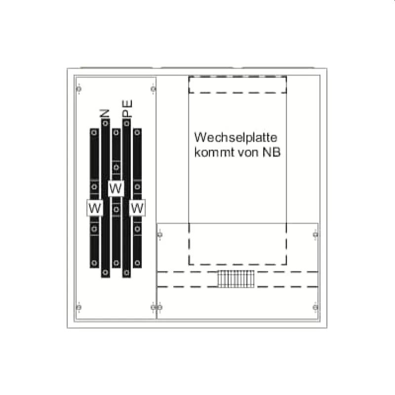 ABB Striebel & John KS449 Mess- und Wandlerschrank Aufputz
