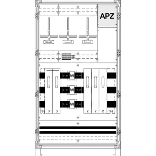 ABB Striebel & John KS4226 Mess- und Wandlerschrank TriLine, Aufputz, mit Zählerkreuz