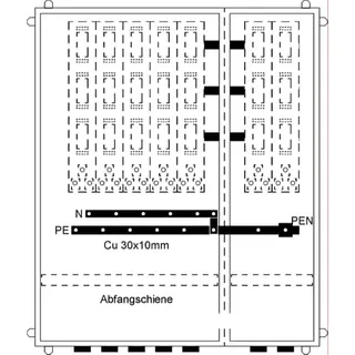 ABB Striebel & John KS877AL Hausanschlussschrank IP31