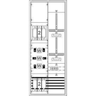 ABB Striebel & John KS4205 Mess- und Wandlerschrank, Aufputz mit Zählerkreuz