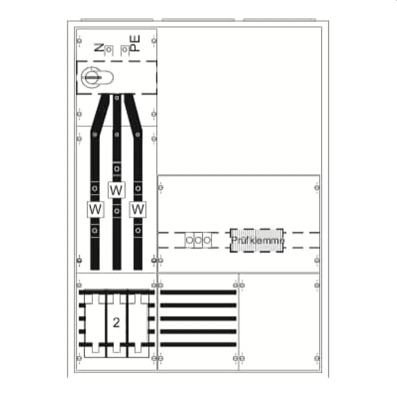ABB Striebel & John KS447 Mess- und Wandlerschrank, Aufputz A37