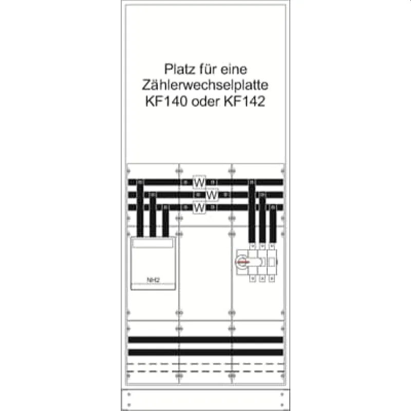 ABB Striebel & John KS4228 Mess- und Wandlerschrank TwinLine, Aufputz