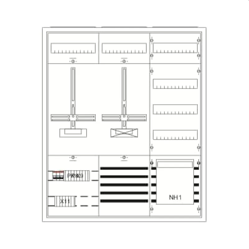 ABB Striebel & John KS4215 Mess- und Wandlerschrank A27 Aufputz mit Zählerkreuz
