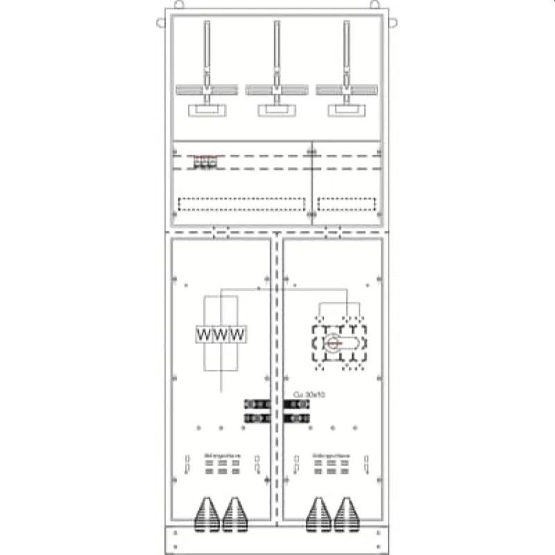 ABB Striebel & John KS4274 Mess- und Wandlerschrank TwinLine, Aufputz
