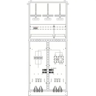 ABB Striebel & John KS4274 Mess- und Wandlerschrank TwinLine, Aufputz