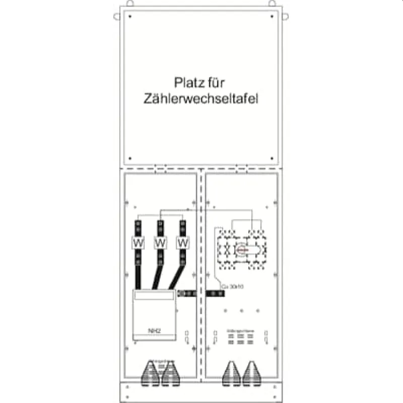 ABB Striebel & John KS4267 Mess- und Wandlerschrank TwinLine, Aufputz