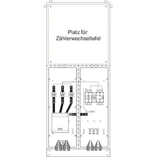 ABB Striebel & John KS4267 Mess- und Wandlerschrank TwinLine, Aufputz