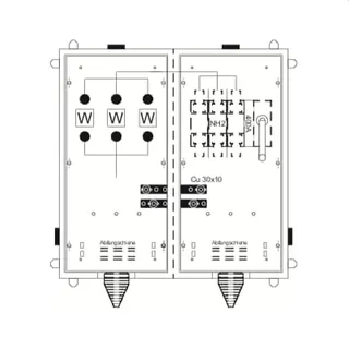 ABB Striebel & John KS4029 Wandlerschrank TwinLine, Aufputz
