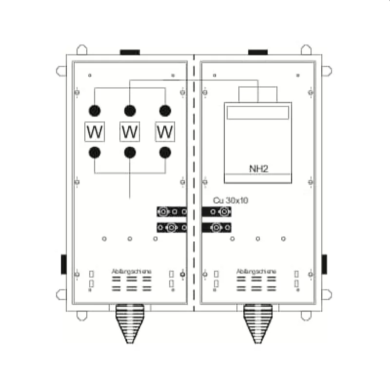 ABB Striebel & John KS4034 Wandlerschrank TwinLine, Aufputz