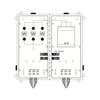 ABB Striebel & John KS4034 Wandlerschrank TwinLine, Aufputz