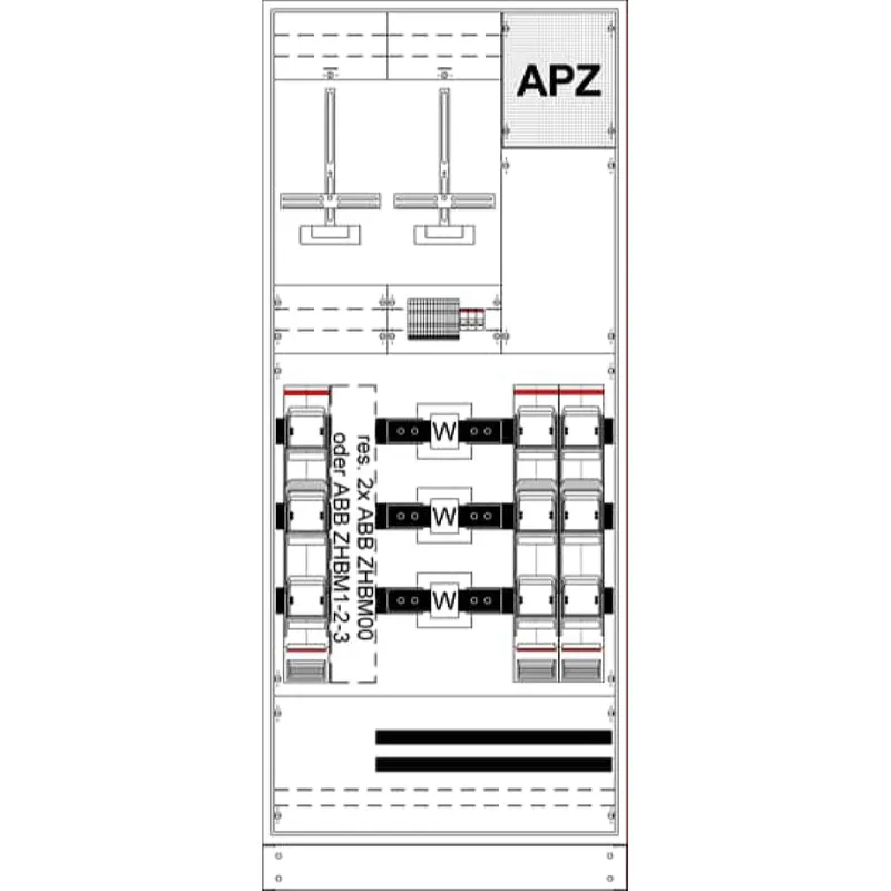 ABB Striebel & John KS4224Z M+W-Standschrank TW312G+APZ+INL2ZHB