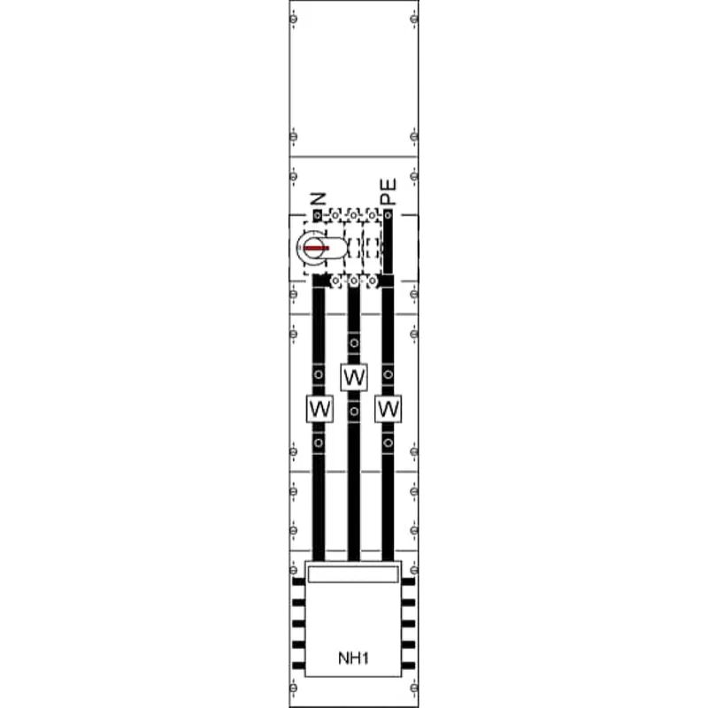 ABB Striebel & John KA4035 Wandlerfeld BH5, SS vorverdrahtet