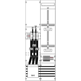 ABB Striebel & John KA4210 Mess- und Wandlerfeld BH5 vorverdrahtet mit Zählerkreuz