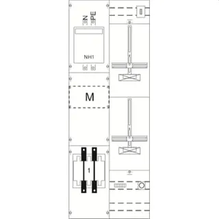 ABB Striebel & John KA4211 Mess- und Wandlerfeld H5/B2 vorverdrahtet mit Zählerkreuz
