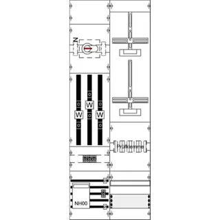 ABB Striebel & John KA4224Z Mess-u.Wandlerfeld kpl. H5/B2
