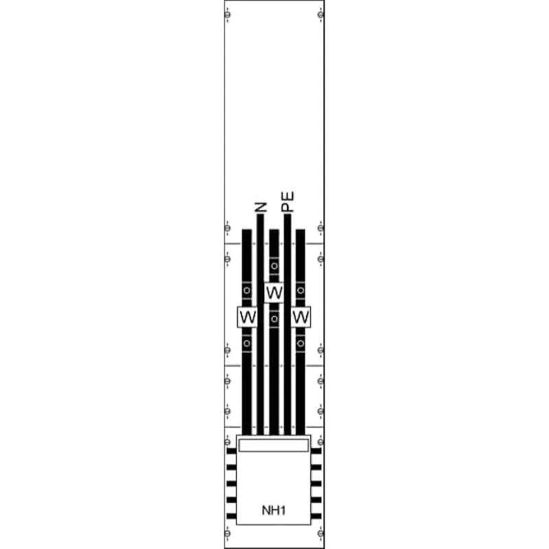ABB Striebel & John KA4057 Wandlerfeld BH5 vorverdrahtet