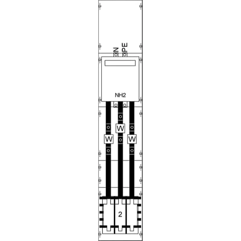 ABB Striebel & John KA4070 Wandlerfeld BH5 vorverdrahtet