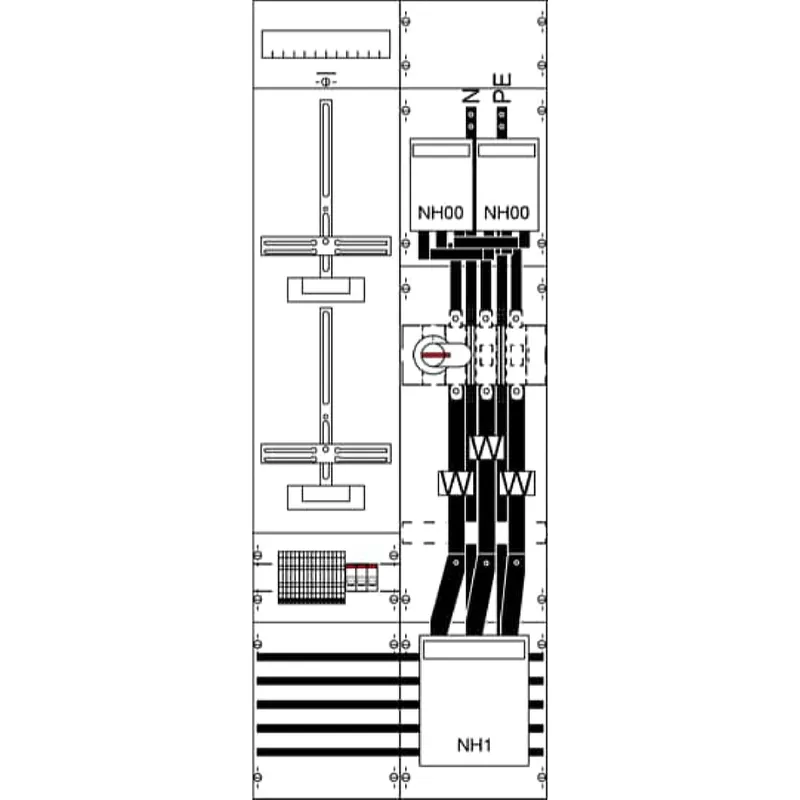 ABB Striebel & John KA4270ML Mess- und Wandlerfeld BH5 vorverdrahtet mit Zählerkreuz