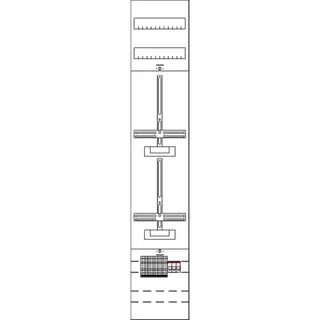 ABB Striebel & John KA4107 Messfeld H5/B1 2Z vorverdrahtet mit Zählerkreuz