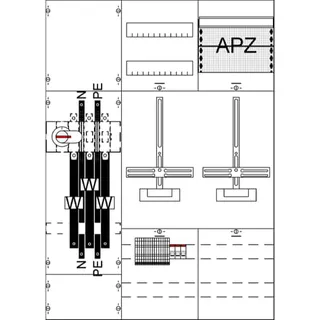 ABB Striebel & John KA4256Z Mess-u.Wandlerfeld kpl. H3/B3