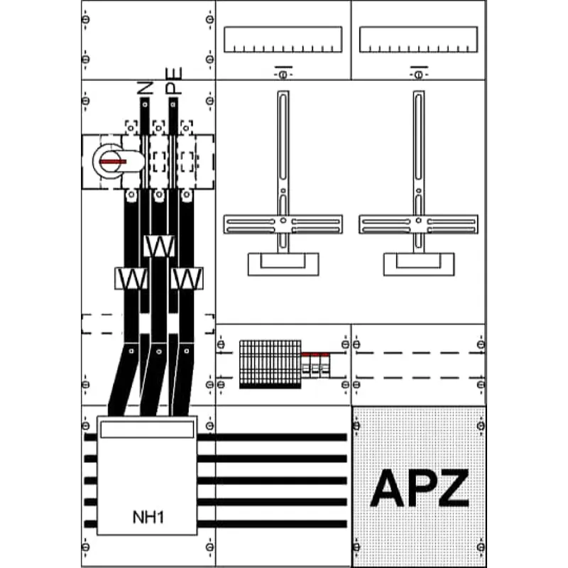 ABB Striebel & John KA4257Z Mess-u.Wandlerfeld kpl. H3/B3