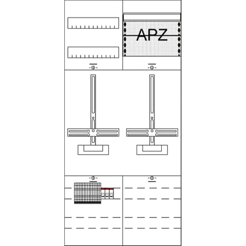 ABB Striebel & John KA4106Z Messfeld kpl.H3/B2 2Z APZ