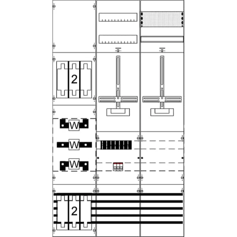 ABB Striebel & John KA4282 Mess-u.Wandlerfeld kpl. H5/B2
