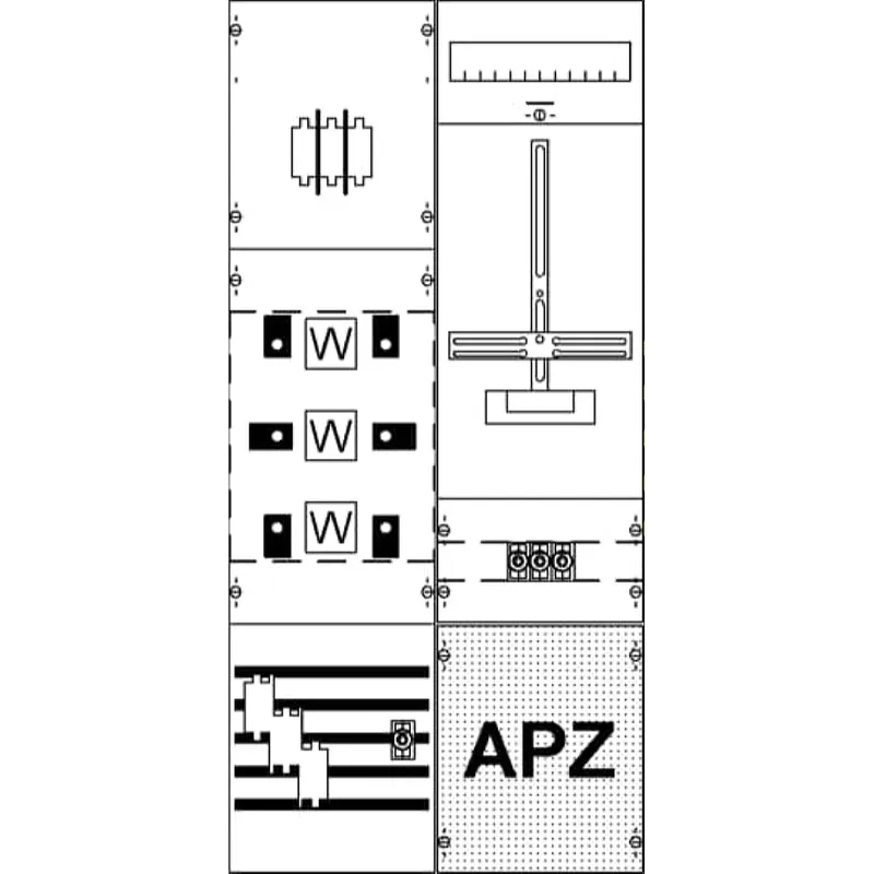 ABB Striebel & John KA4284 Mess-u.Wandlerfeld kpl. H3/B2