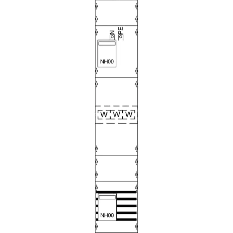 ABB Striebel & John KA4094 Wandlerfeld BH5 vorverdrahtet