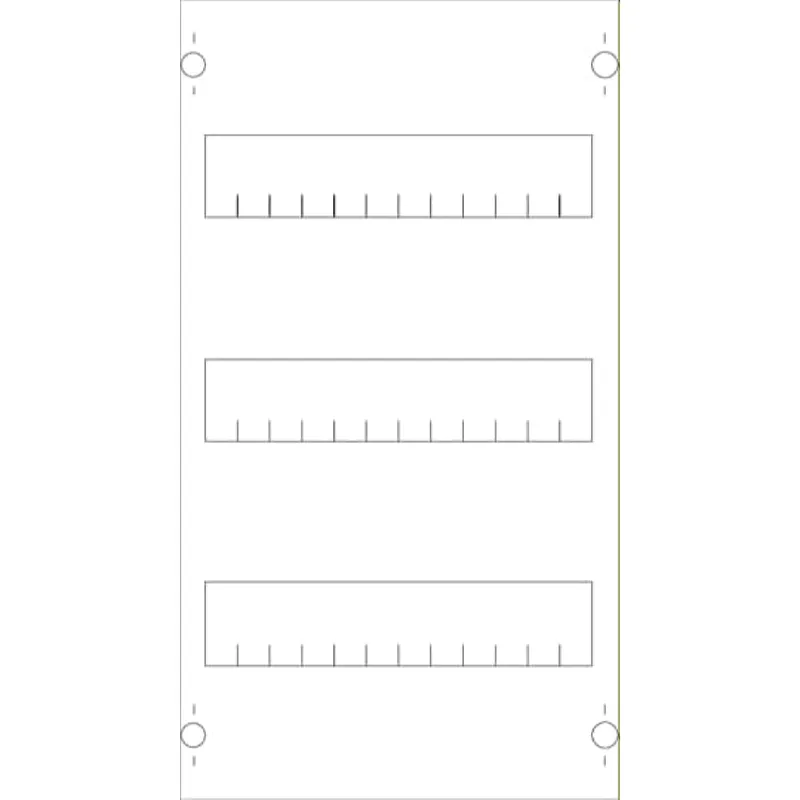 ABB Striebel & John 1V00A Reiheneinbaugeräte-Modul Reihenabstand 125mm, 3RE / BH00, 1FB