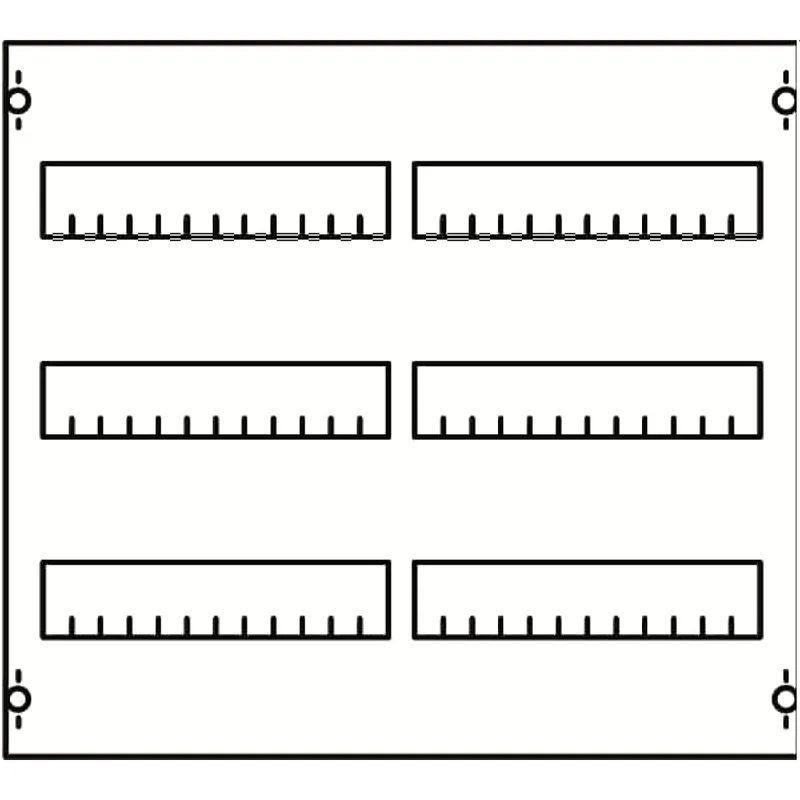 ABB Striebel & John 2V00A Reiheneinbaugeräte-Modul Reihenabstand 125mm, 3RE / BH00, 2FB