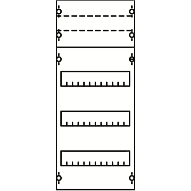 ABB Striebel & John 1V0KA Reiheneinbaugeräte-Modul Reihenabstand 125mm, 4RE / BH0, 1FB
