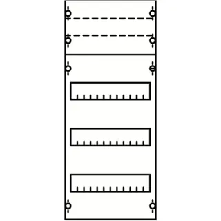 ABB Striebel & John 1V0KA Reiheneinbaugeräte-Modul Reihenabstand 125mm, 4RE / BH0, 1FB