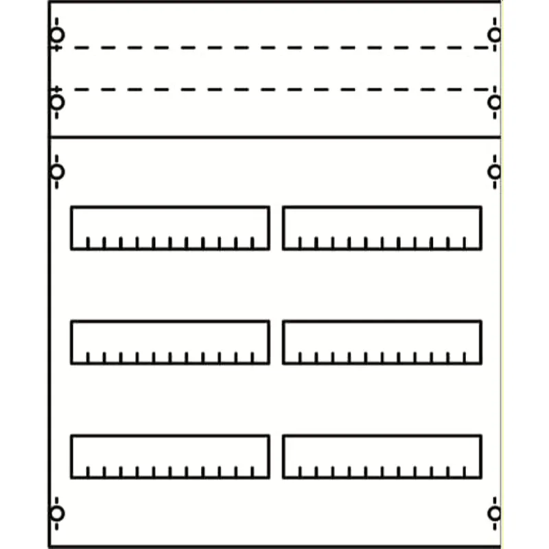 ABB Striebel & John 2V0KA Reiheneinbaugeräte-Modul Reihenabstand 125mm, 4RE / BH0, 2FB