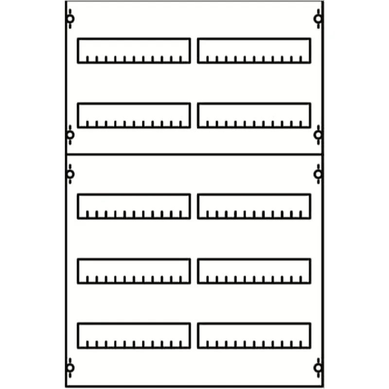 ABB Striebel & John 2V1A Reiheneinbaugeräte-Modul Reihenabstand 125mm, 5RE / BH1, 2FB