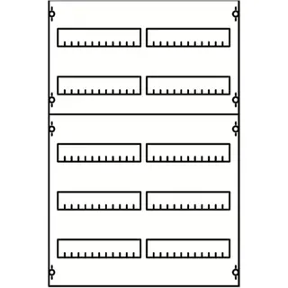 ABB Striebel & John 2V1A Reiheneinbaugeräte-Modul Reihenabstand 125mm, 5RE / BH1, 2FB