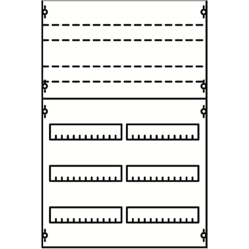 ABB Striebel & John 2V1KA Reiheneinbaugeräte-Modul Reihenabstand 125mm, 5RE / BH1, 2FB
