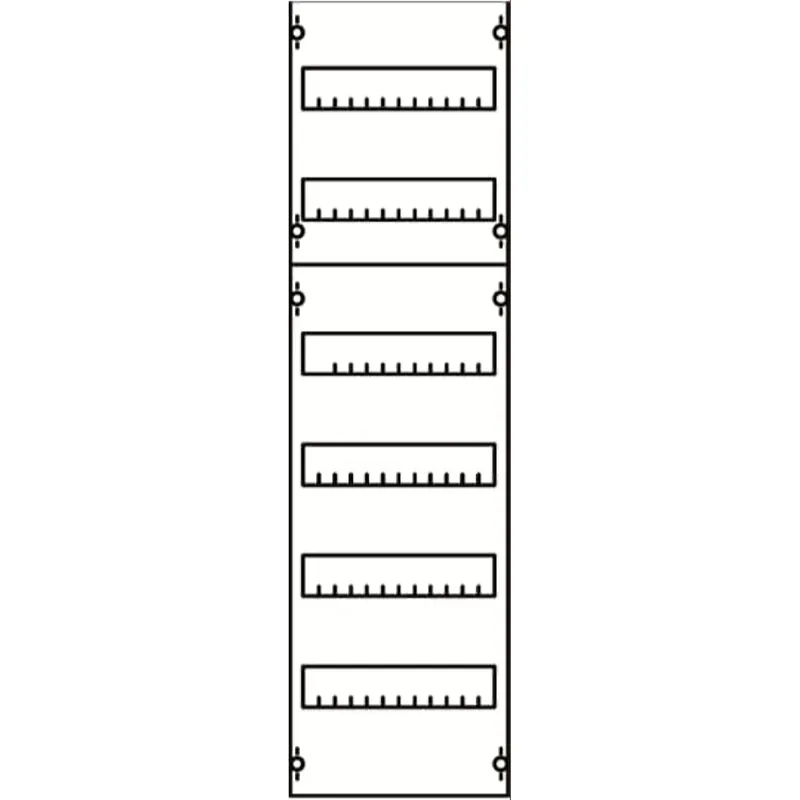 ABB Striebel & John 1V2A Reiheneinbaugeräte-Modul Reihenabstand 125mm, 6RE / BH2, 1FB