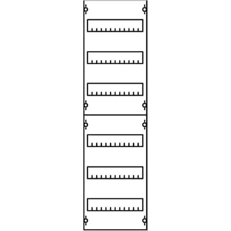 ABB Striebel & John 1V23A Reiheneinbaugeräte-Modul Reihenabstand 125mm, 6RE / BH2, 1FB