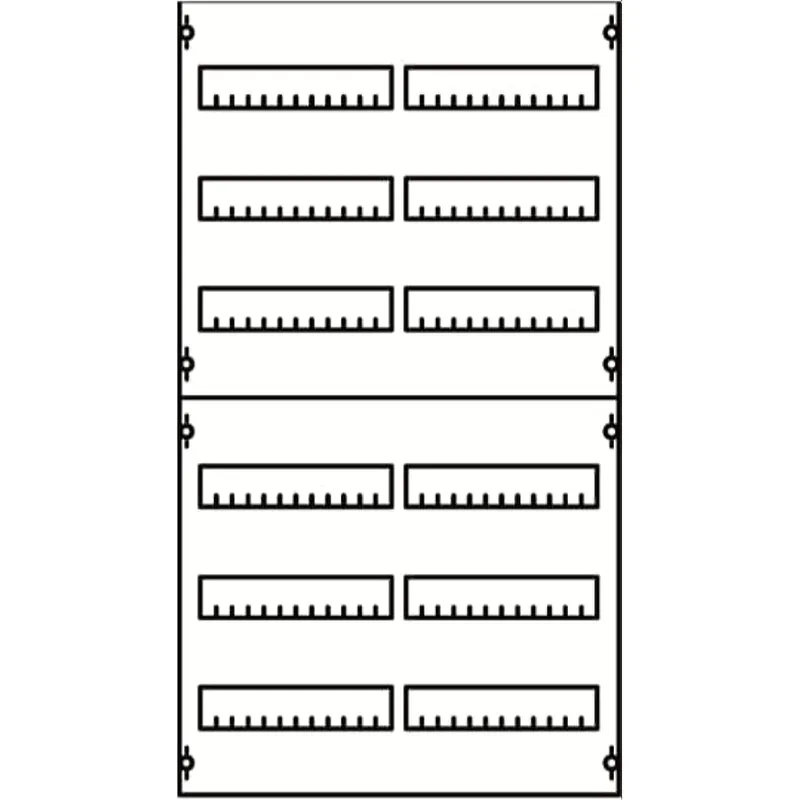 ABB Striebel & John 2V23A Reiheneinbaugeräte-Modul Reihenabstand 125mm, 6RE / BH2, 2FB