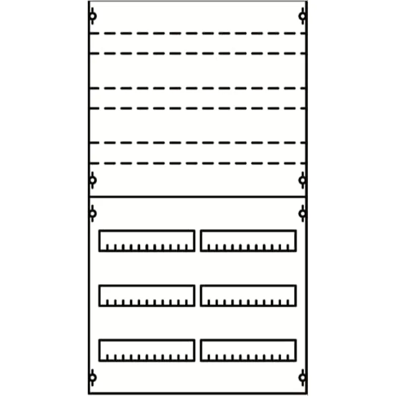 ABB Striebel & John 2V23KA Reiheneinbaugeräte-Modul Reihenabstand 125mm, 6RE / BH2, 2FB