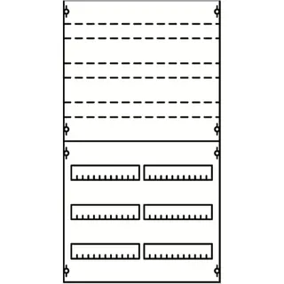 ABB Striebel & John 2V23KA Reiheneinbaugeräte-Modul Reihenabstand 125mm, 6RE / BH2, 2FB