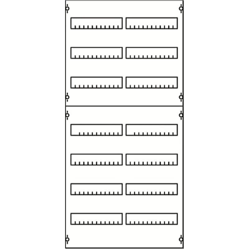ABB Striebel & John 2V3A Reiheneinbaugeräte-Modul Reihenabstand 125mm, 7RE / BH3, 2FB