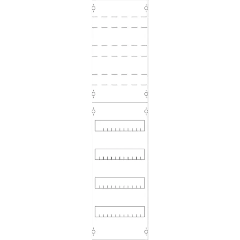 ABB Striebel & John 1V3KA Reiheneinbaugeräte-Modul Reihenabstand 125mm, 7RE / BH3, 1FB