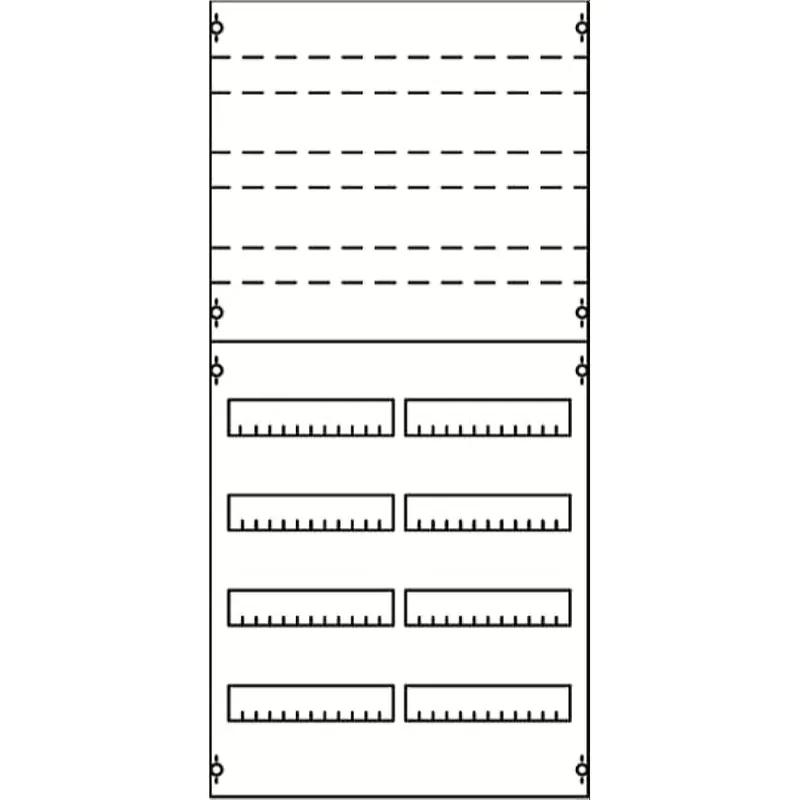 ABB Striebel & John 2V3KA Reiheneinbaugeräte-Modul Reihenabstand 125mm, 7RE / BH3, 2FB