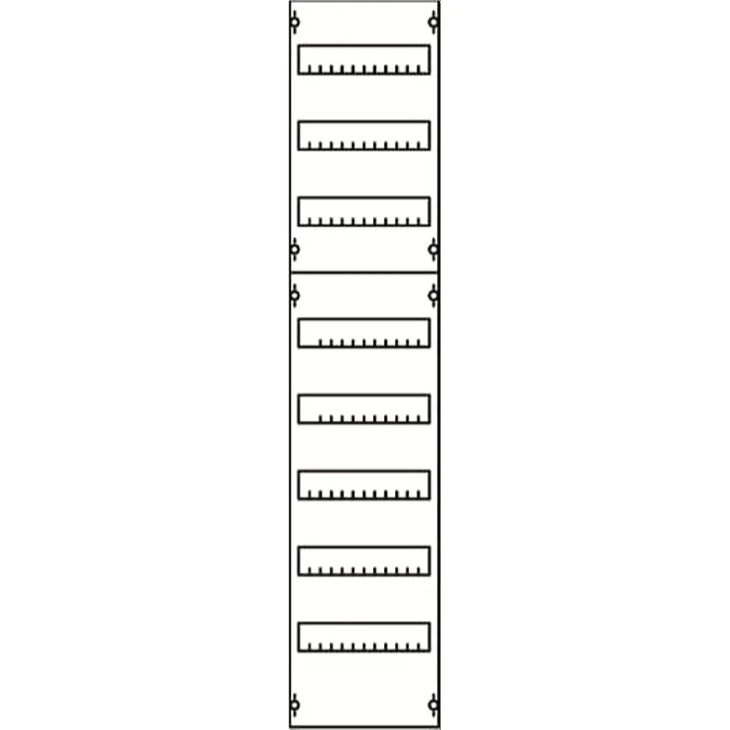 ABB Striebel & John 1V4A Reiheneinbaugeräte-Modul Reihenabstand 125mm, 8RE / BH4, 1FB