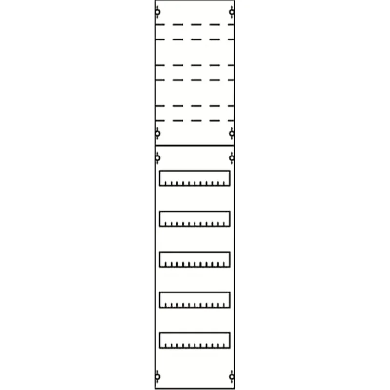 ABB Striebel & John 1V4KA Reiheneinbaugeräte-Modul Reihenabstand 125mm, 8RE / BH4, 1FB
